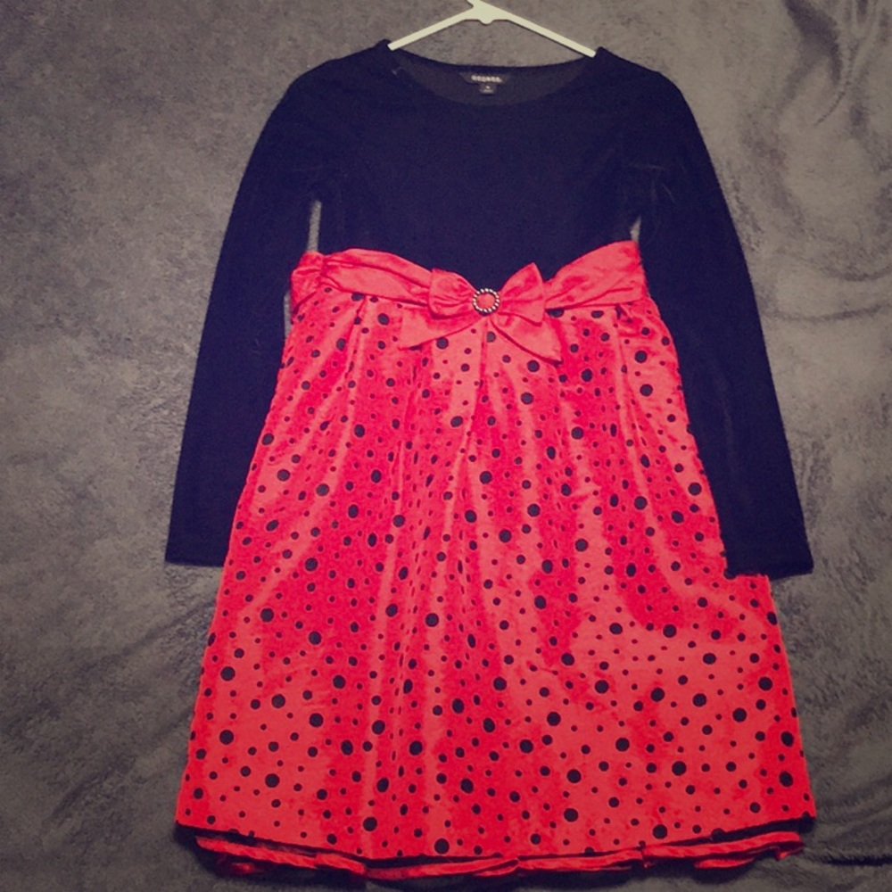 Red and black dress for kids
